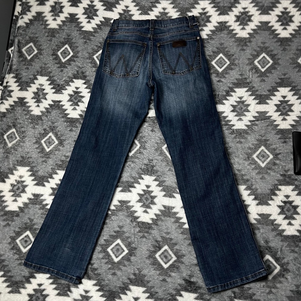 Wrangler Retro Relaxed Boot Jeans Boys 14 Slim Blue Denim 10BRT20FL - Picture 6 of 8